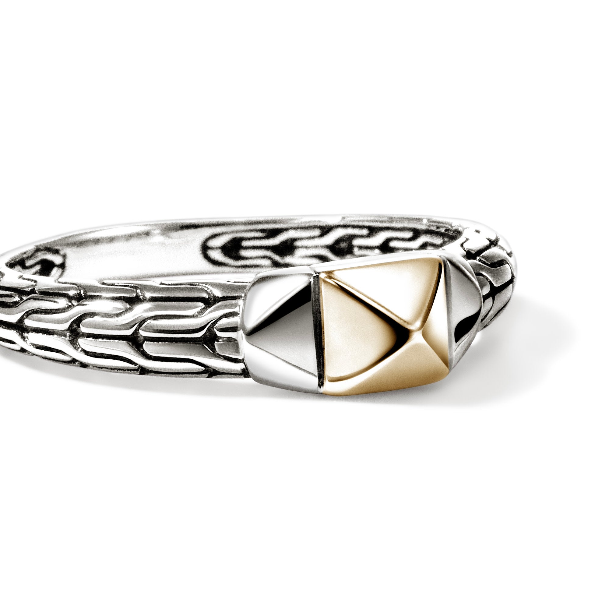 Icon Stud Ring, Gold, Sterling Silver, 5MM – John Hardy