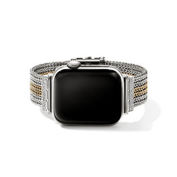 Smartwatch Strap, Silver, Gold, Diamonds, 18MM|WZP986522DI